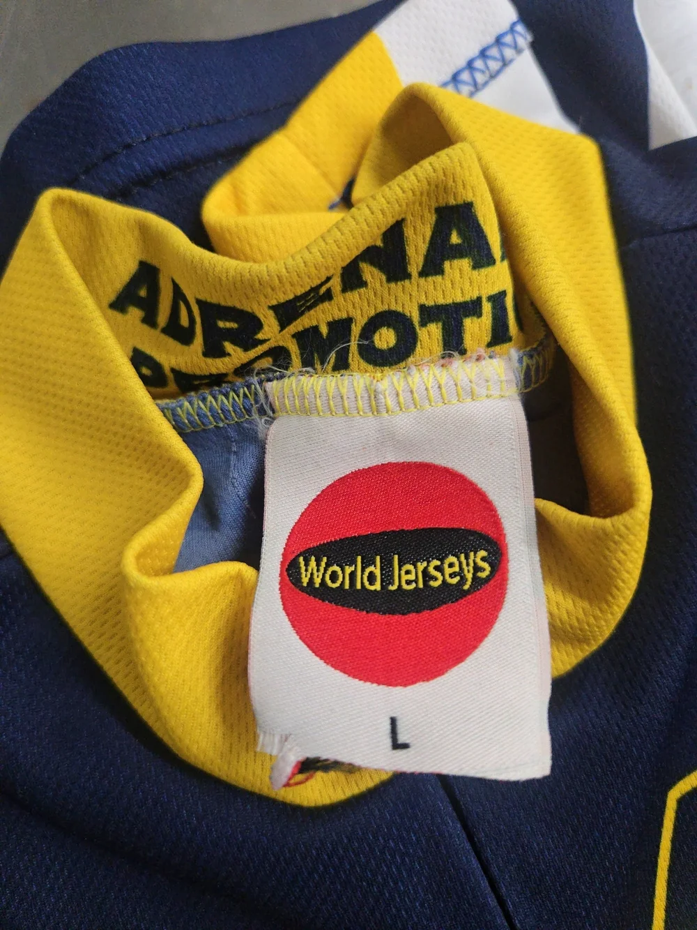 Vintage Michigan Wolverines Cycling Jersey Adrenaline Promotions Size Large - Picture 10 of 12